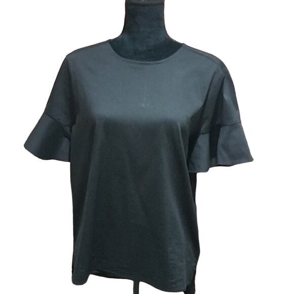 Noble U Black Bell-Sleeved top Size Medium - Picture 1 of 4
